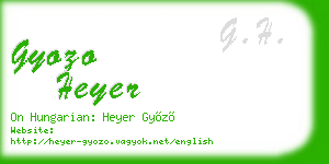 gyozo heyer business card